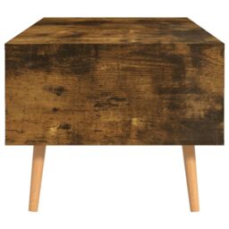 Berkfield Home Coffee Table Smoked Oak 100x49.5x43 cm Engineered Wood in Brown - thumbnail 6