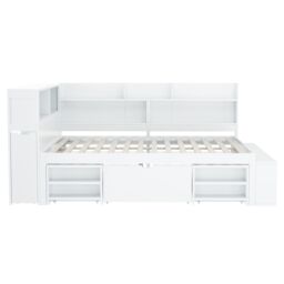 Matteo Children's Bed, Multifunctional Children's Bed With Drawers in Beige - thumbnail 8