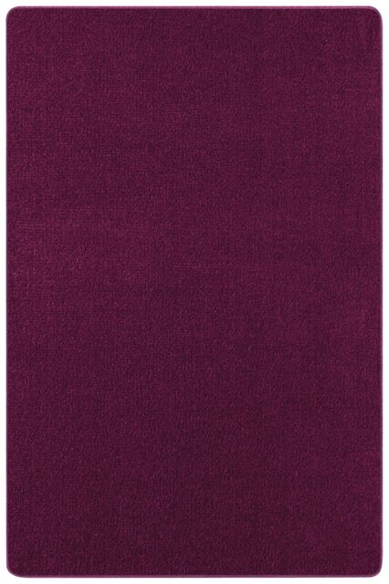 THE RUGS Plain Design Rug Polypropylene Durable with 0.85 cm Pile Height in Purple - Size: 140 cm x 200 cm - image 1