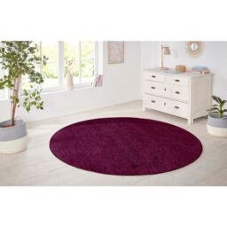THE RUGS Plain Design Rug Polypropylene Durable with 0.85 cm Pile Height in Purple - Size: 140 cm x 200 cm - thumbnail 6