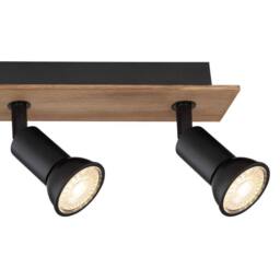 Netlighting Drew Ceiling Spotlight Bar Dark Brown 4x GU10 - thumbnail 5