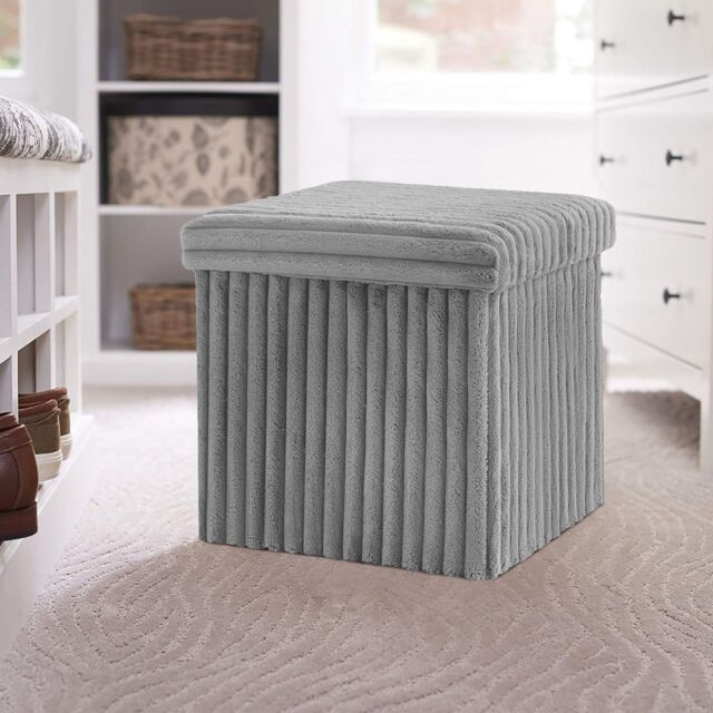 GAVENO CAVAILIA Storage Bench Box in Grey - Size: 1 Seater - image 1