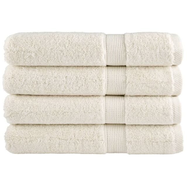 Berkfield Home Premium Towels SOLUND 4 pcs Cream 100x200 cm 600 gsm - image 1