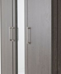 Seconique Lisbon 3 Door Wardrobe in Charcoal - thumbnail 7