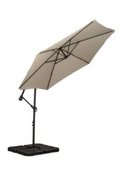 Royalcraft 3m Standard Cantilever Powder Coated Parasol with Cross Stand in Ivory - thumbnail 3