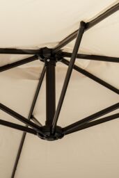 Royalcraft 3m Standard Cantilever Powder Coated Parasol with Cross Stand in Ivory - thumbnail 4