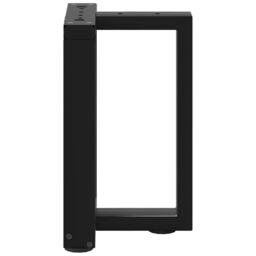 Berkfield Home Coffee Table Legs T-Shaped¬†2 pcs Black 38x25x(42-43) cm Steel - thumbnail 5