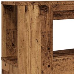 Berkfield Home LED Headboard Old Wood 120x18.5x103.5 cm Engineered Wood in Brown - thumbnail 9