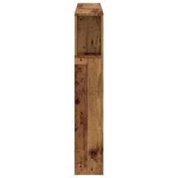 Berkfield Home LED Headboard Old Wood 120x18.5x103.5 cm Engineered Wood in Brown - thumbnail 7