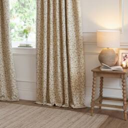 Voyage Maison Cervino Jacquard Pencil Pleat Curtain Pair in Green - Size: 229 cm width x 183 cm drop - thumbnail 4