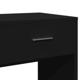 Berkfield Home Dressing Table with Mirror Black 80x39x80 cm - Size: 80 x 39 x 80 cm - thumbnail 8