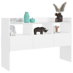 Berkfield Home Sideboard White 105x30x70 cm Engineered Wood - Size: 105 x 30 x 70 cm - thumbnail 4