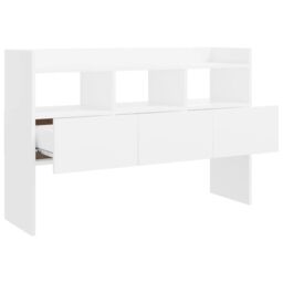 Berkfield Home Sideboard White 105x30x70 cm Engineered Wood - Size: 105 x 30 x 70 cm - thumbnail 5