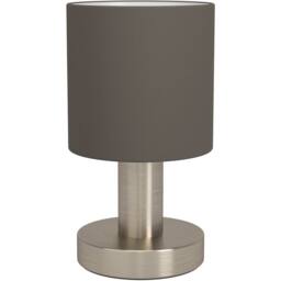 Loops Stylish Modern Satin Nickel Table Lamp for Elegant Home Lighting in Metallics - thumbnail 1