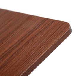 FLAVORA Brown-80x40cm Folding Wall Mounted Computer Desk in Brown - Size: 0.6m2 - thumbnail 2