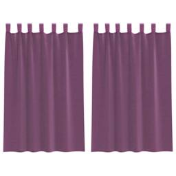 Berkfield Home Voile Curtains with Loops 2 pcs Purple 140x175 cm