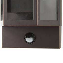 Wyld and Coco Outdoor LED Wall Light 33cm Brown Iron with Motion Sensor - thumbnail 7