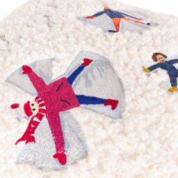 Furn Christmas Together Snow Angels Cushion in White - Size: 43 cm x 43 cm - thumbnail 4