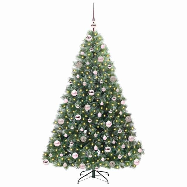 Berkfield Home Realistic Artificial Christmas Tree with 300 LEDs Green 180 cm PE - image 1