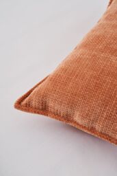 BHS Plain Cushion with Flange Edge in Terracotta - Size: Small - thumbnail 2