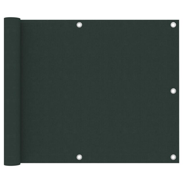Berkfield Home Balcony Screen Dark Green 75x300 cm Oxford Fabric - image 1