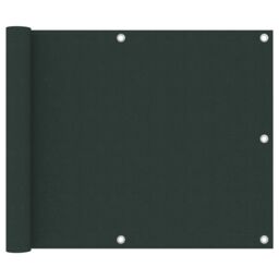 Berkfield Home Balcony Screen Dark Green 75x300 cm Oxford Fabric - thumbnail 1
