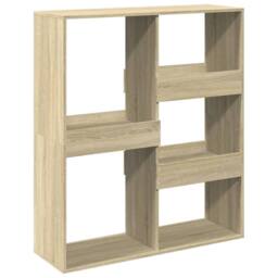 Berkfield Home Classic Book Cabinet/Room Divider Sonoma Oak 100x33x115 cm in Light Tan - Size: 100 x 33 x 115 cm - thumbnail 6