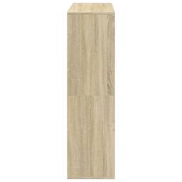 Berkfield Home Classic Book Cabinet/Room Divider Sonoma Oak 100x33x115 cm in Light Tan - Size: 100 x 33 x 115 cm - thumbnail 5