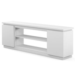 "Gymax TV Cabinet for TVs up to 80"" 178CM Media Console Table in White" - thumbnail 2