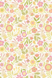 Hoopla Walls Bouncing Bunnies 10m Matt Wallpaper in Yellow - thumbnail 2
