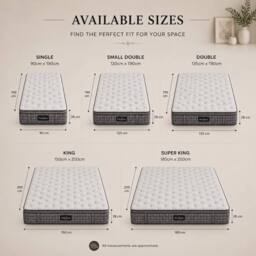 Stratus Interiors Duchess 5000 Pocket Hybrid Pillow Top Mattress - Luxury Comfort in White - Size: Double - thumbnail 6