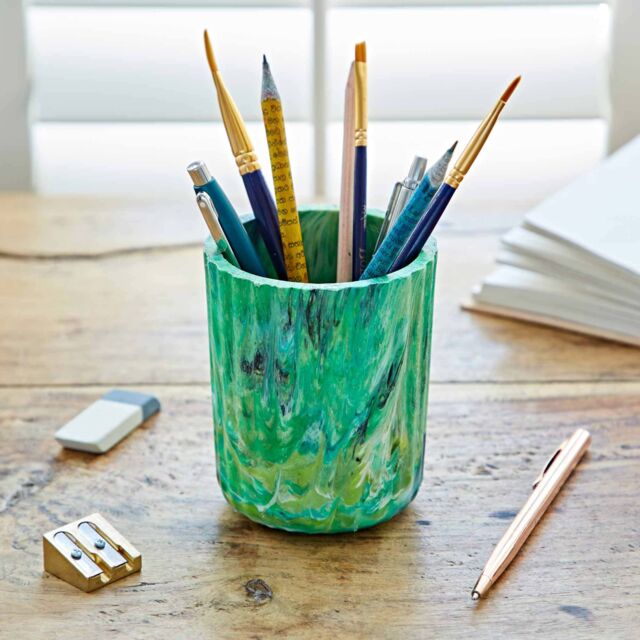 Paper High Repurposed Plastic Tumbler in Green - image 1