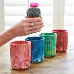 Paper High Repurposed Plastic Tumbler in Green - thumbnail 2