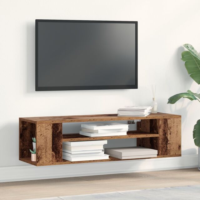 Berkfield Home TV Cabinet Old Wood Engineered Wood 100 x 30 x 26.5 cm TV Cabinet in Brown - image 1