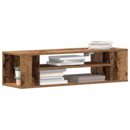 Berkfield Home TV Cabinet Old Wood Engineered Wood 100 x 30 x 26.5 cm TV Cabinet in Brown - thumbnail 3