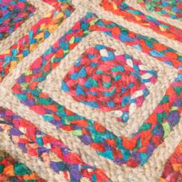 Berkfield Home Rug Washable Multicolour Ã˜ 120 cm Anti Slip - Size: 100 cm diameter - thumbnail 5