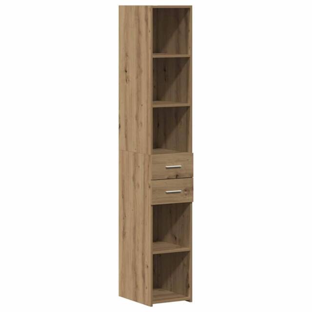 Berkfield Home Highboard Artisan Oak 30x42, 5x185 cm Engineered Wood in Brown - image 1