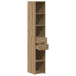 Berkfield Home Highboard Artisan Oak 30x42, 5x185 cm Engineered Wood in Brown - thumbnail 5