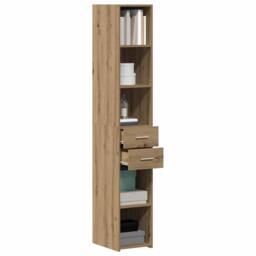 Berkfield Home Highboard Artisan Oak 30x42, 5x185 cm Engineered Wood in Brown - thumbnail 3