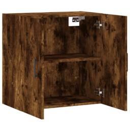 Berkfield Home Wall Cabinet Smoked Oak 60x31x60 cm Engineered Wood in Brown - Size: 60 x 31 x 60 cm - thumbnail 6