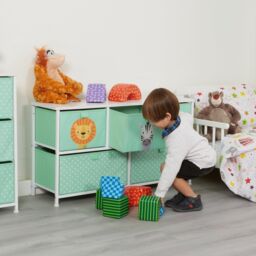 Liberty House Toys Jungle 5 Drawer Storage Chest in Pale Green - thumbnail 2