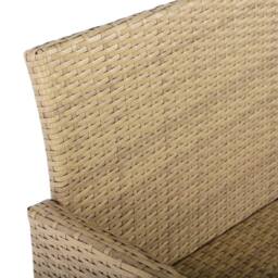 Home Garden Direct Thalia Rattan Corner 8 Seater Dining Set with Plywood Table - Brown Rattan Furniture Set - thumbnail 9