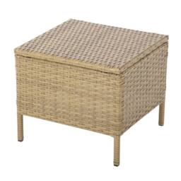 Home Garden Direct Thalia Rattan Corner 8 Seater Dining Set with Plywood Table - Brown Rattan Furniture Set - thumbnail 7