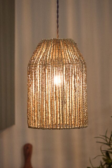 Dibor Tall Pendant Natural Home Décor Ceilling Light Shade H30 x D20cm - image 1