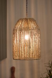 Dibor Tall Pendant Natural Home Décor Ceilling Light Shade H30 x D20cm - thumbnail 1