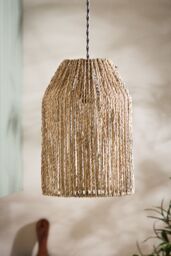 Dibor Tall Pendant Natural Home Décor Ceilling Light Shade H30 x D20cm - thumbnail 3