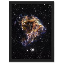 Artery8 Hubble Space Telescope Image Colourful Sheets Of Debris From The Stellar Explosion Of N 49 DEM L 190 Supernova Remnant Art Print Framed - thumbnail 1