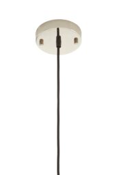 Orsina Hammered Effect Pendant Light With Silver Iron Shade, Ceiling Light With Champagne Metal Canopy, Pendant Lamp - thumbnail 4
