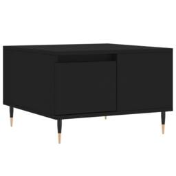 Berkfield Home Modern Coffee Table Black 55x55x36.5 cm Engineered Wood - thumbnail 3