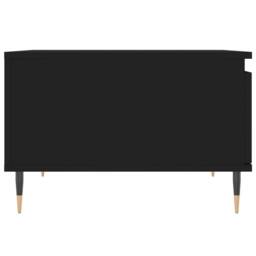 Berkfield Home Modern Coffee Table Black 55x55x36.5 cm Engineered Wood - thumbnail 7